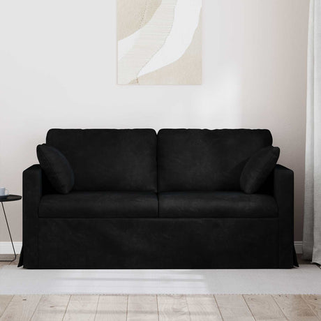 Vidaxl bank zwart 158 x 78 x 80 cm fluweel