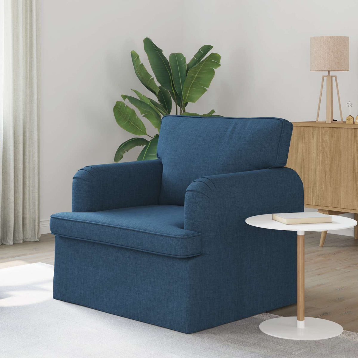 Vidaxl bank blauw 84 x 80 x 85 cm stof