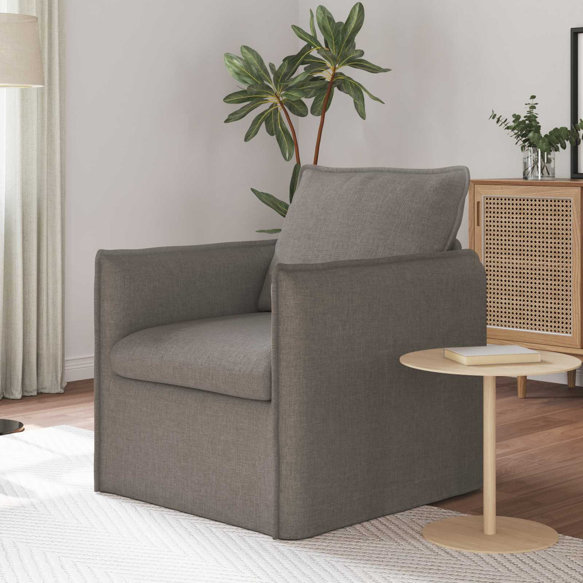 Vidaxl bank taupe 75 x 82 x 85 cm stof