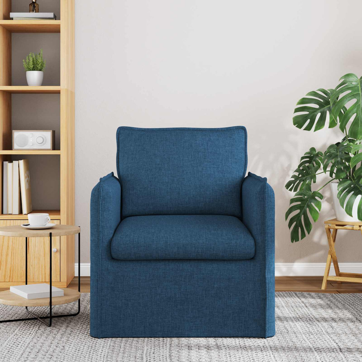 Vidaxl bank blauw 75 x 82 x 85 cm stof