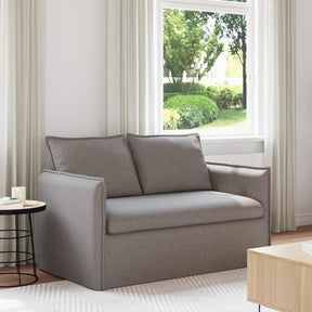 Vidaxl bank taupe 136 x 82 x 85 cm stof