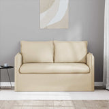 Vidaxl bank crème 136 x 82 x 85 cm stof