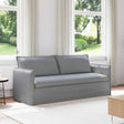 Vidaxl bank lichtgrijs 196 x 82 x 85 cm stof