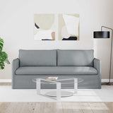 Vidaxl bank lichtgrijs 196 x 82 x 85 cm stof