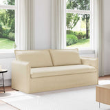 Vidaxl bank crème 196 x 82 x 85 cm stof