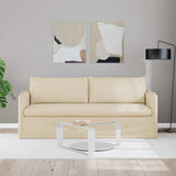 Vidaxl bank crème 196 x 82 x 85 cm stof