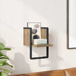 Vidaxl wandplank muurmontage ambachtelijk eiken 20 x 25 x 30 cm