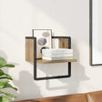 Vidaxl wandplank muurmontage ambachtelijk eiken 30 x 25 x 30 cm