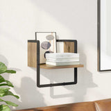 Vidaxl wandplank muurmontage ambachtelijk eiken 30 x 25 x 30 cm