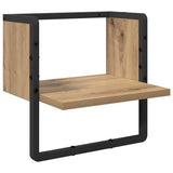 Vidaxl wandplank muurmontage ambachtelijk eiken 30 x 25 x 30 cm