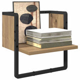 Vidaxl wandplank muurmontage ambachtelijk eiken 30 x 25 x 30 cm