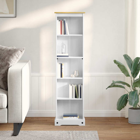 Vidaxl boekenkast 46 x 20 x 170 cm massief grenenhout wit