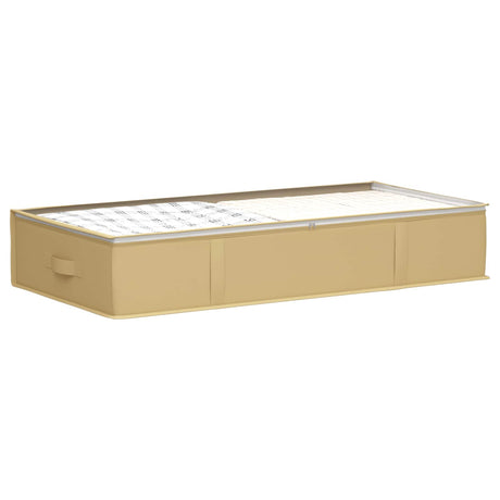 Vidaxl opbergdoos met transparant bovenraam 6 st nonwoven stof 90 l
