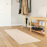 Vidaxl vloerkleedloper marsa crèmekleurig 50 x 150 cm polyester en pvc