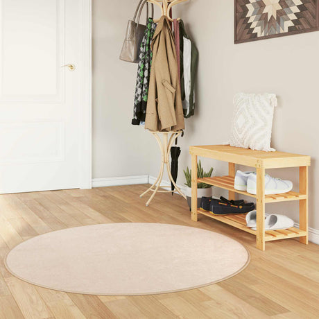 Vidaxl vloerkleedloper marsa crèmekleurig 120 x 120 cm