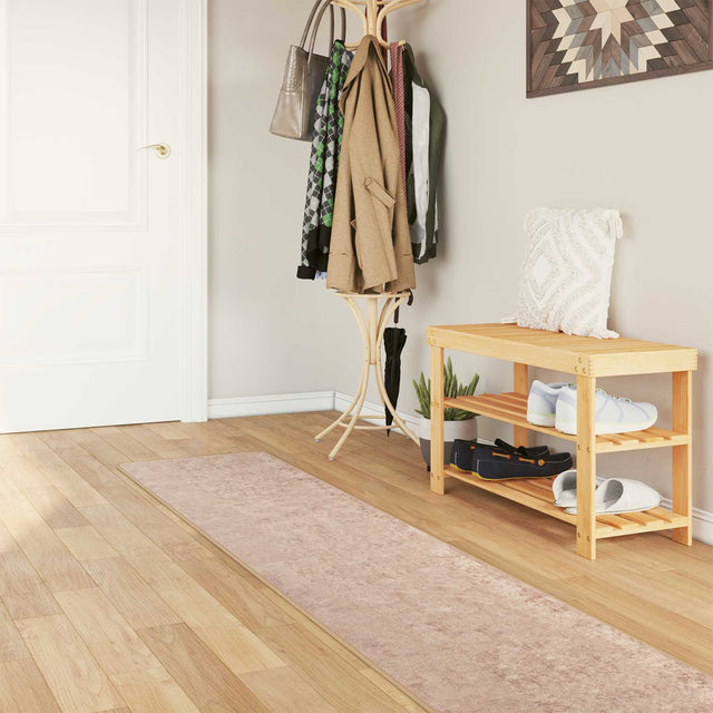 Vidaxl vloerkleedloper marsa zand 50 x 350 cm polyester en pvc
