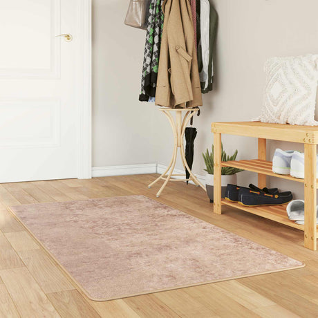 Vidaxl vloerkleedloper marsa zand 80 x 150 cm polyester en pvc
