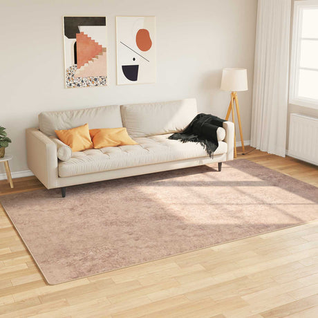 Vidaxl vloerkleedloper marsa zand 150 x 230 cm polyester en pvc