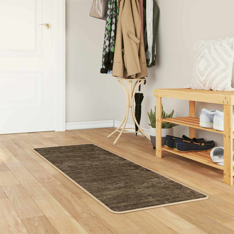 Vidaxl vloerkleedloper marsa bosgroen 50 x 200 cm polyester en pvc
