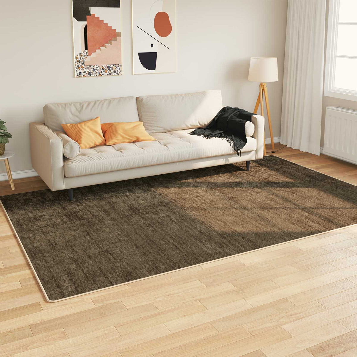 Vidaxl vloerkleedloper marsa bosgroen 190 x 300 cm polyester en pvc