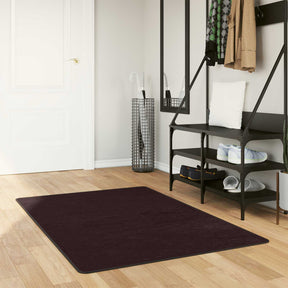 Vidaxl vloerkleedloper marsa antraciet 80 x 200 cm polyester en pvc