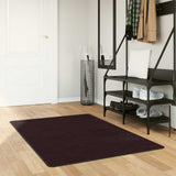 Vidaxl vloerkleedloper marsa antraciet 100 x 200 cm polyester en pvc