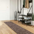 Vidaxl vloerkleedloper marsa grijs 50 x 400 cm polyester en pvc