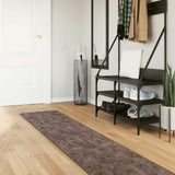 Vidaxl vloerkleedloper marsa grijs 50 x 450 cm polyester en pvc