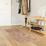 Vidaxl vloerkleedloper marsa geel 50 x 100 cm polyester en pvc