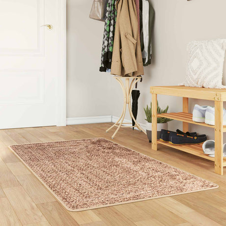 Vidaxl vloerkleedloper marsa geel 100 x 150 cm polyester en pvc