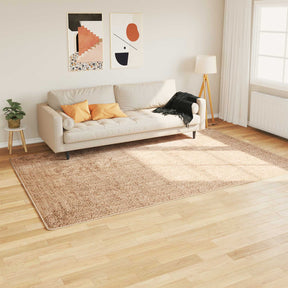 Vidaxl vloerkleedloper marsa geel 190 x 300 cm polyester en pvc
