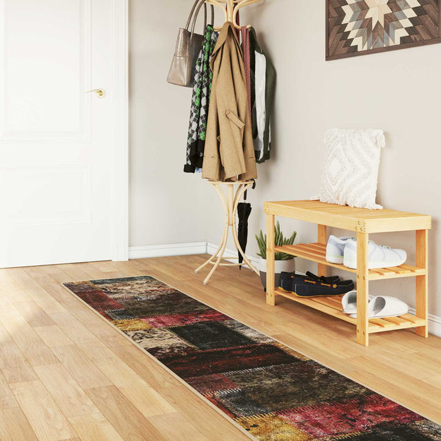 Vidaxl vloerkleedloper marsa meerkleurig 50 x 450 cm polyester en pvc