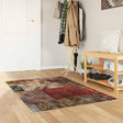 Vidaxl vloerkleedloper marsa meerkleurig 80 x 100 cm polyester en pvc