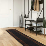 Vidaxl vloerkleedloper marsa zwart 50 x 300 cm polyester en pvc