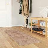 Vidaxl vloerkleedloper marsa wit 50 x 100 cm polyester en pvc