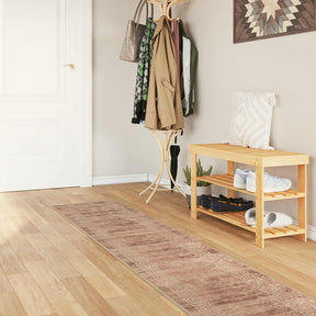Vidaxl vloerkleedloper marsa wit 50 x 400 cm polyester en pvc