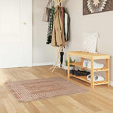 Vidaxl vloerkleedloper marsa wit 100 x 100 cm polyester en pvc