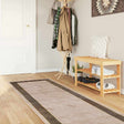 Vidaxl vloerkleedloper marsa zwart 80 x 400 cm polyester en pvc