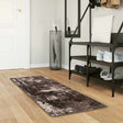 Vidaxl vloerkleedloper marsa zwart 50 x 100 cm polyester en pvc