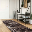 Vidaxl vloerkleedloper marsa zwart 100 x 450 cm polyester en pvc