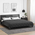 Vidaxl zomerdekbed 200 x 200 cm zomer 200 gsm antraciet