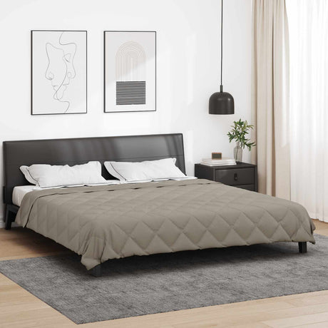 Vidaxl zomerdekbed 220 x 260 cm zomer 200 gsm lichtgrijs