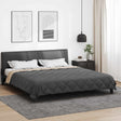 Vidaxl vol jaar dekbed antraciet en taupe 200 x 200 cm microfiber