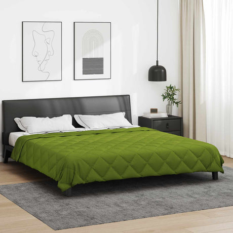 Vidaxl vol jaar dekbed groen 200 x 240 cm microfiber