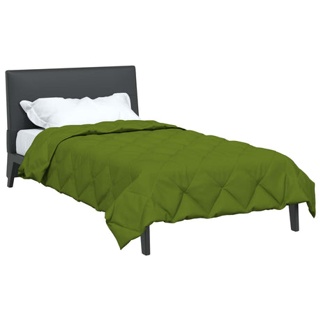 Vidaxl vol jaar dekbed groen 140 x 220 cm microfiber