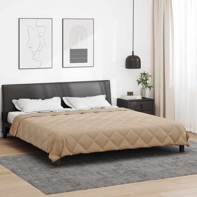Vidaxl vol jaar dekbed 200 x 200 cm 300 gsm taupe