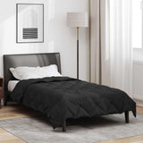 Vidaxl vol jaar dekbed zwart 155 x 220 cm microfiber