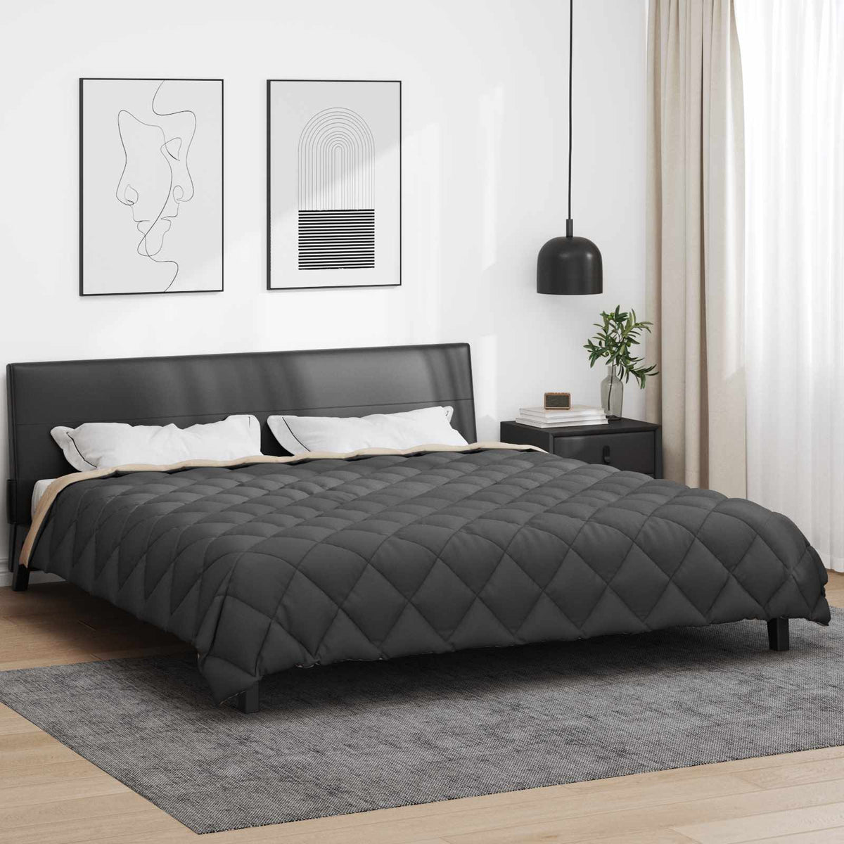 Vidaxl winter dekbed 200 x 220 cm 450 gsm microfiber (100% polyester)