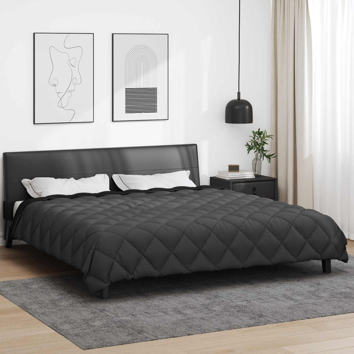 Vidaxl winter dekbed 220 x 260 cm 450 gsm microfiber (100% polyester)