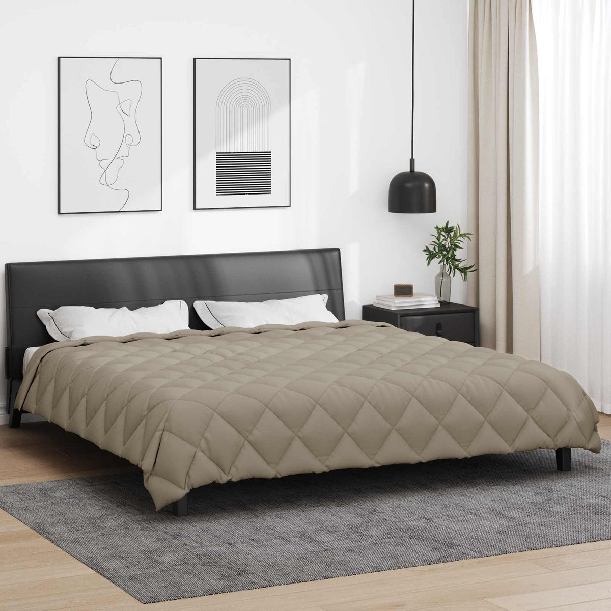 Vidaxl winter dekbed 220 x 260 cm 450 gsm microfiber (100% polyester)